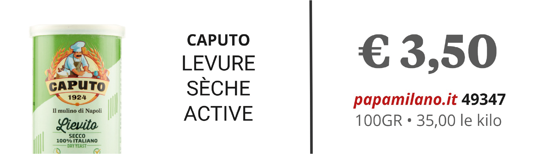 CAPUTO LEVURE SÈCHE ACTIVE